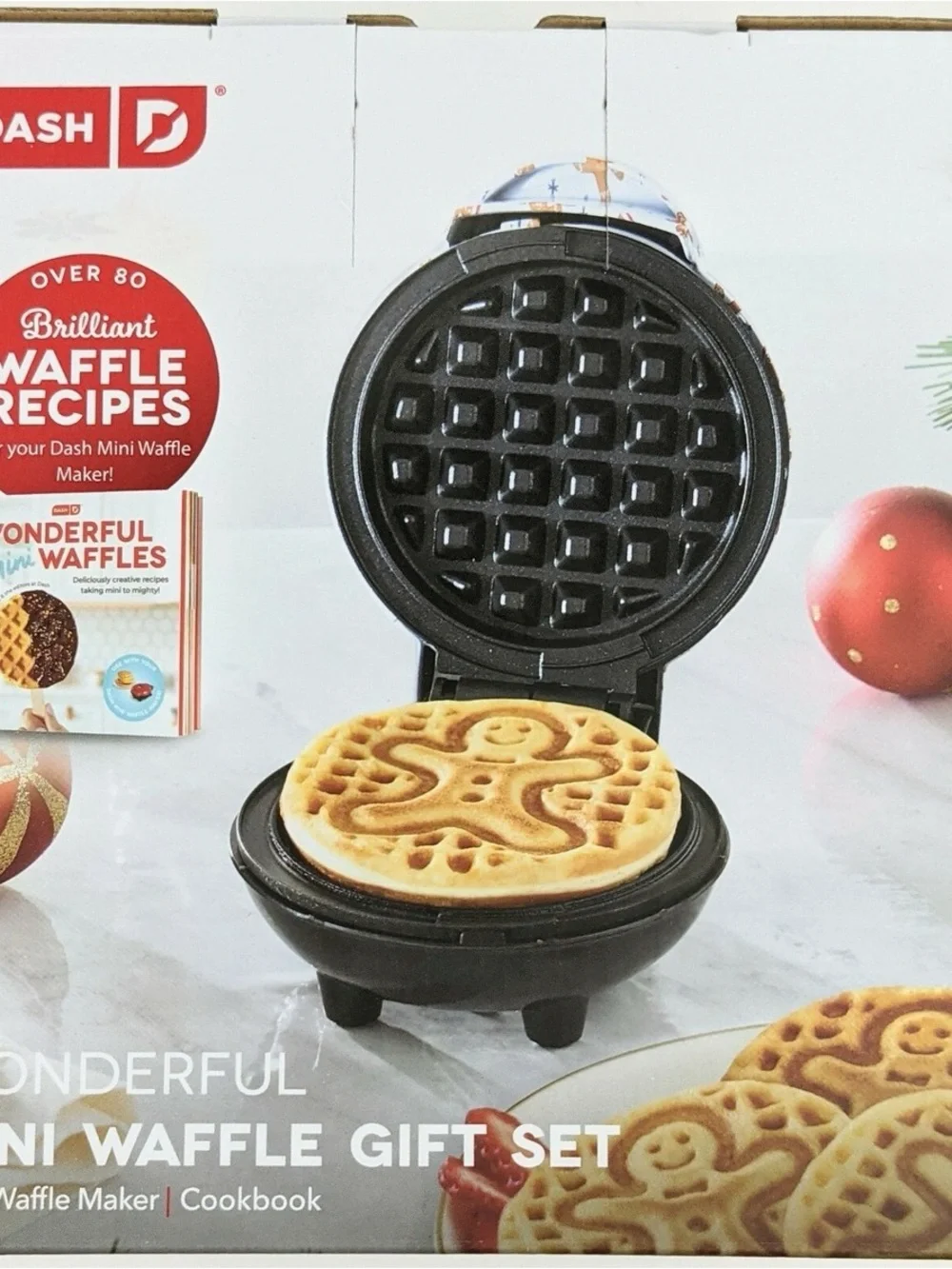 Wonderful Mini Waffle Gift Set with Cookbook